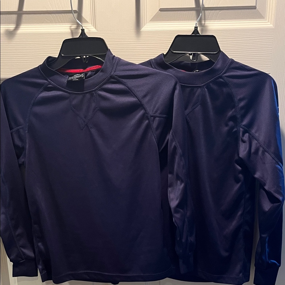 Mizuno Kids Navy Long Sleeve Jerseys (2)